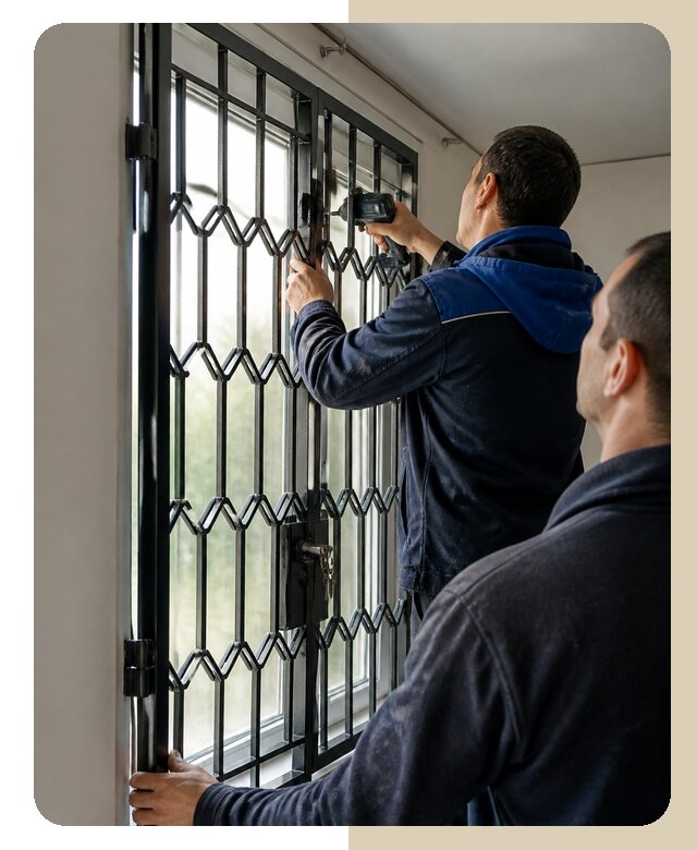 Установка распашных решеток в Кизляре цена от 6605 р. | ДвериЛегко-Кзр